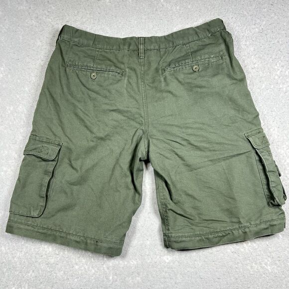 Boy Scouts Of America Cargo Short Men’s 32 Youth 20 Green Army Elastic Waist - Picture 8 of 11